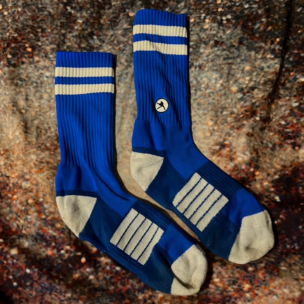 Lacrosse Unlimited- Royal Blue Athletic Socks
